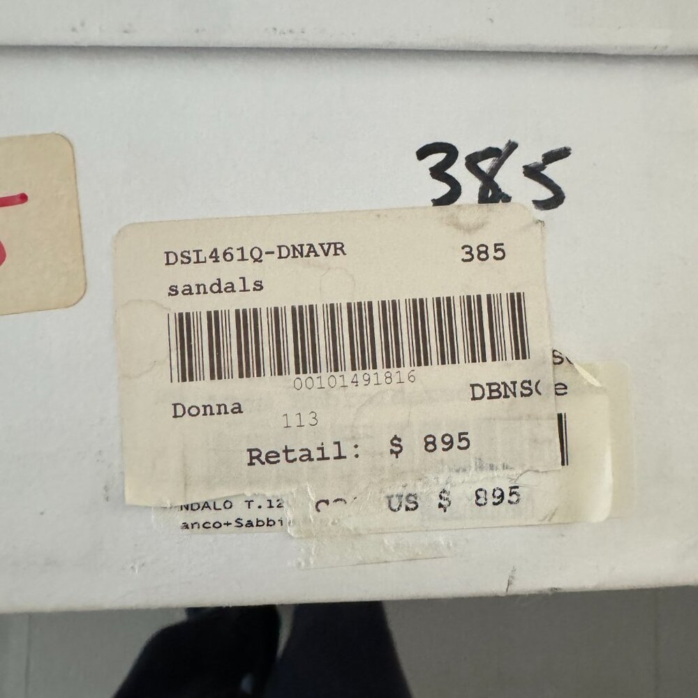 Versace White Patent Leather Quilted Wedge Platform Sandals Size 38.5 - Picture 12 of 14